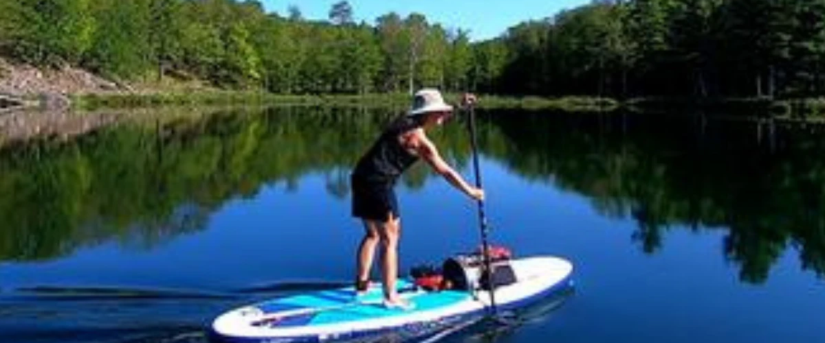 Paddle boarding in Frontenac Provincial Park, Ontario