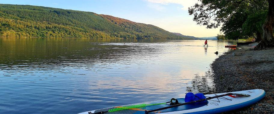 Paddleboarding in the Lake District, Coniston Water