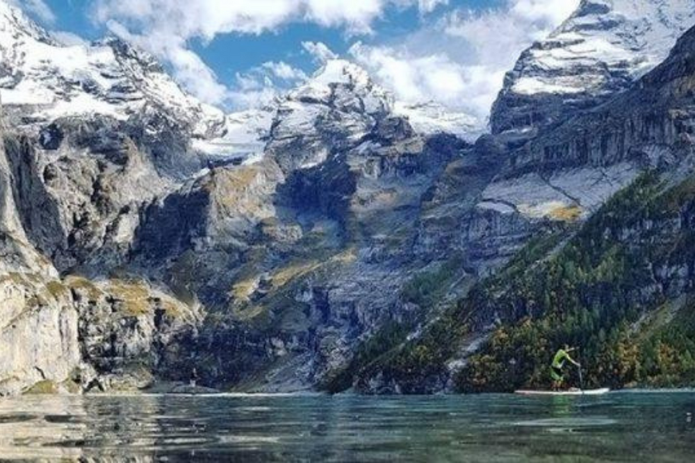 Oeschinen - Mountain lakes to SUP in Switzerland