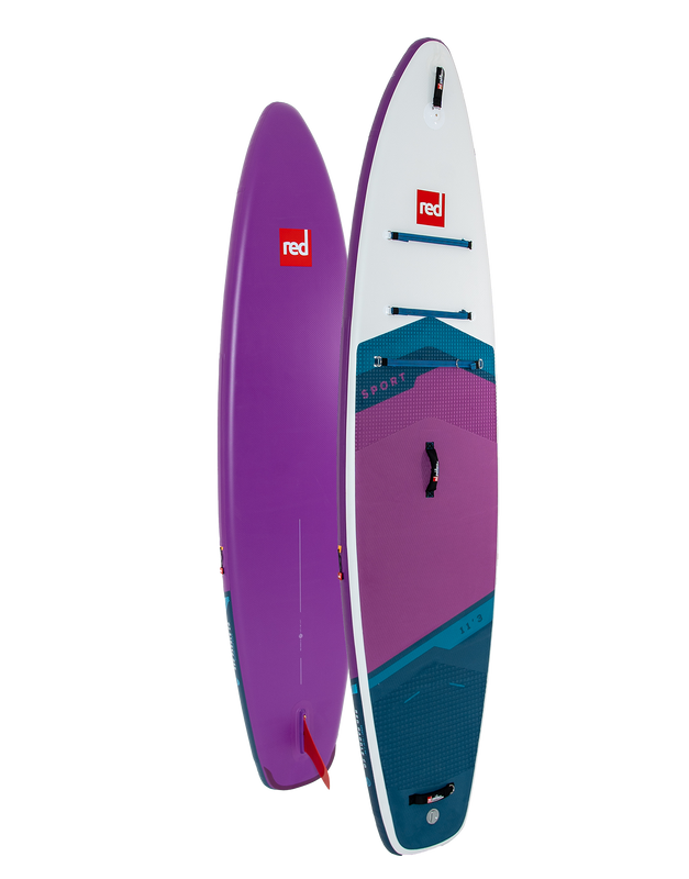 11'3" Sport Purple MSL Inflatable Paddle Board Package.