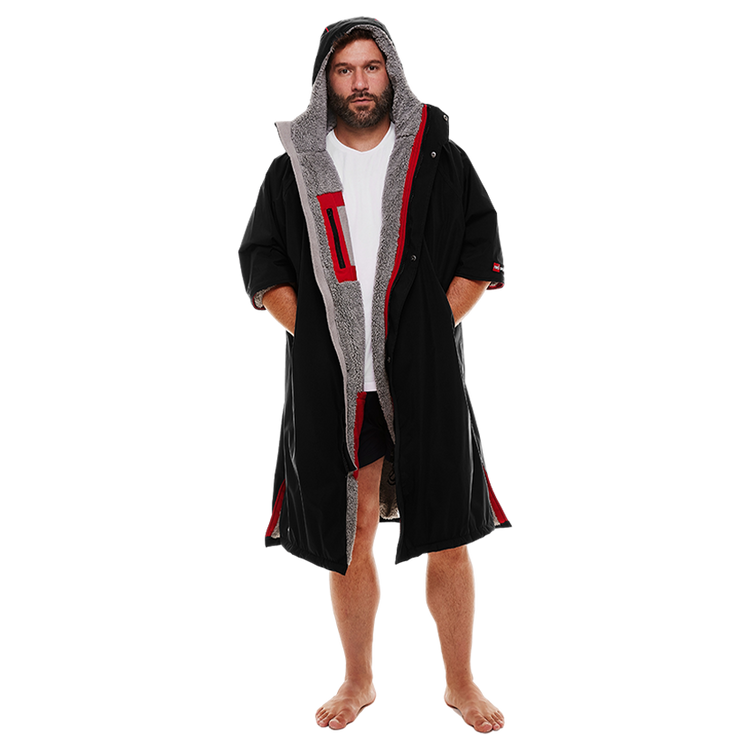 Men's Short Sleeve Pro Change Robe EVO - Black