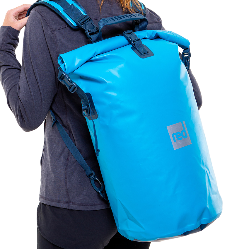 Waterproof Roll Top Dry Bag Backpack - Ride Blue