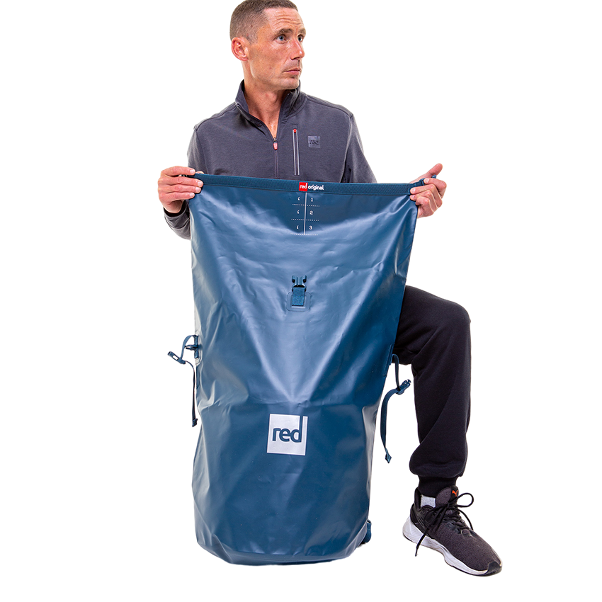 Waterproof Roll Top Dry Bag Backpack - Deep Blue