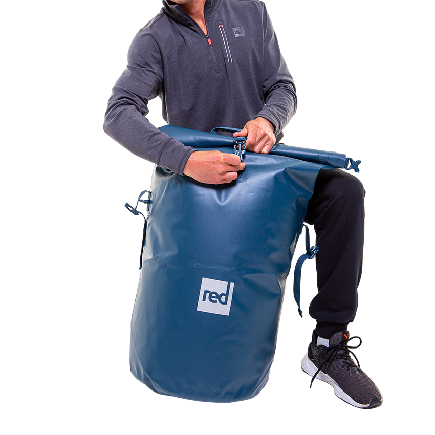 Waterproof Roll Top Dry Bag Backpack - Deep Blue