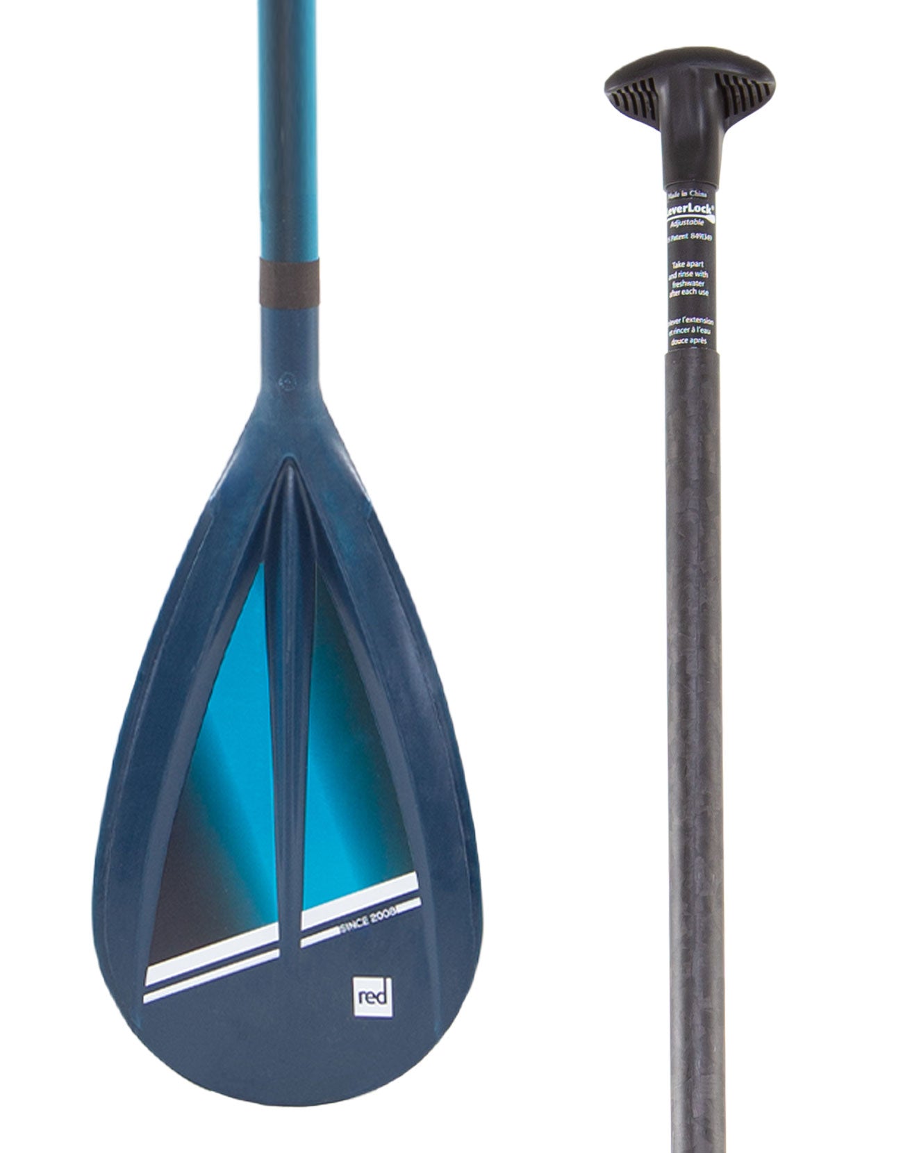 Prime Tough Adjustable SUP Paddle (Leverlock)(Blue)